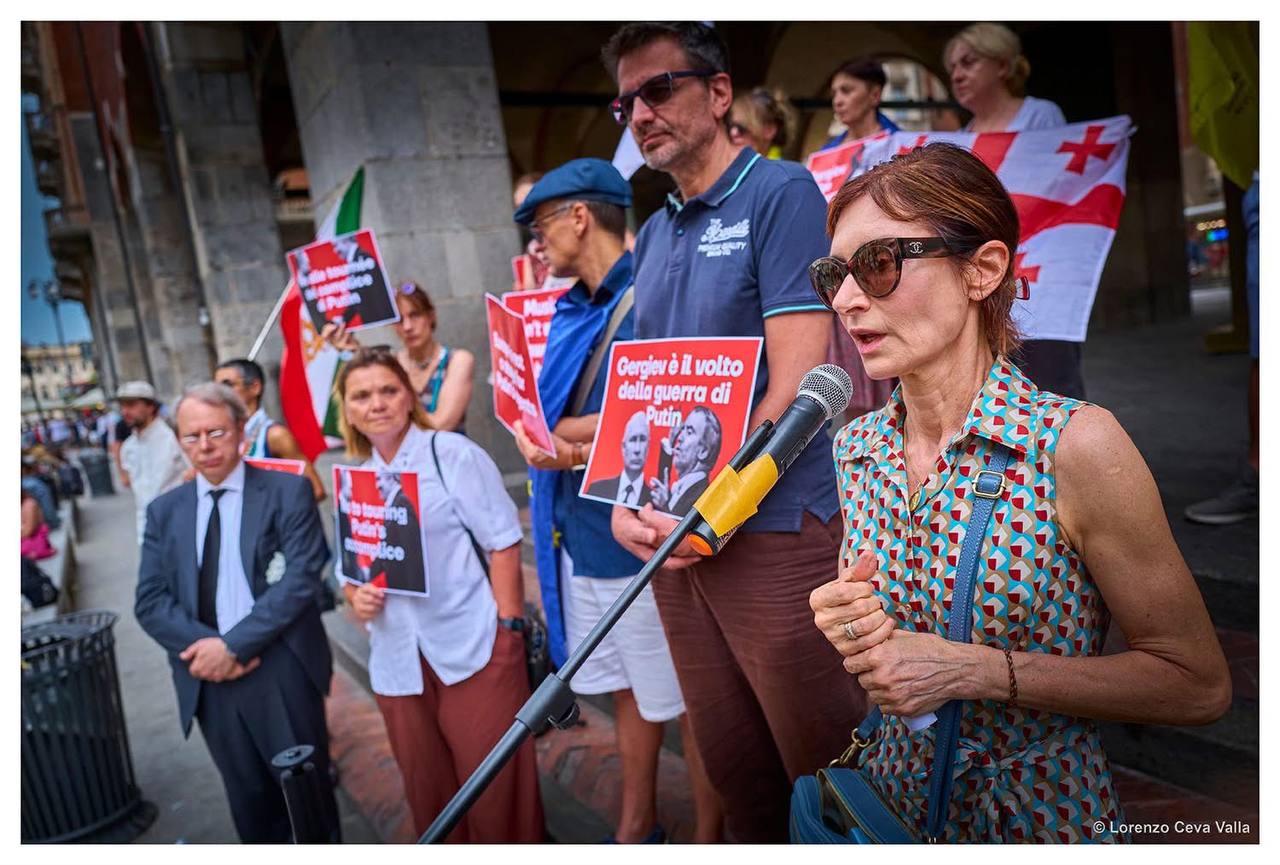 пикет против концерта Гергиева в Милане